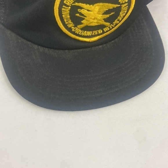 Vintage Black NRA Trucker Mesh Hat Cap Snapback - Picture 4 of 9